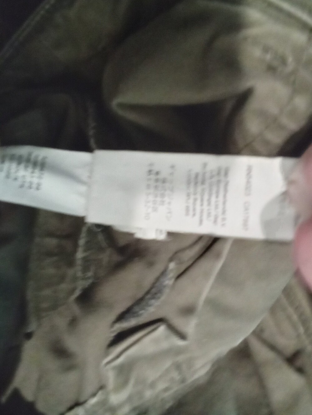 Khaki's by GAP size 2 (Waist Measure 15") Skinny Boyfriend Green Cargo Pants - Picture 8 of 10